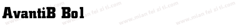 AvantiB Bold字体转换